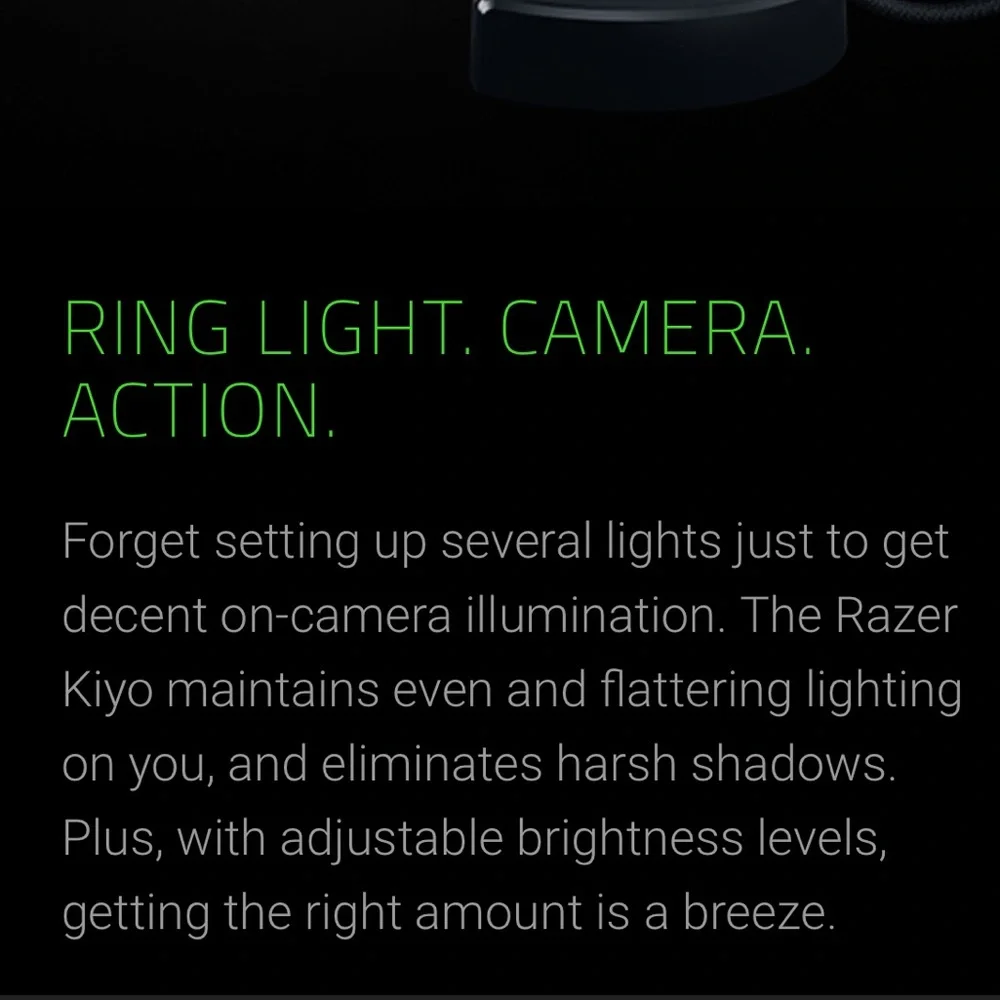 Razer Kiyo webcam